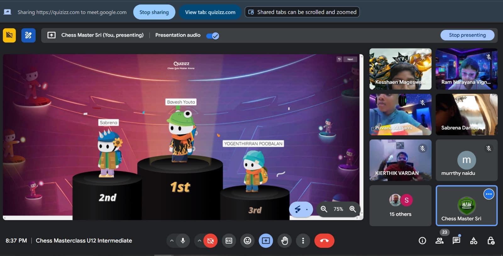 Online chess class session 11