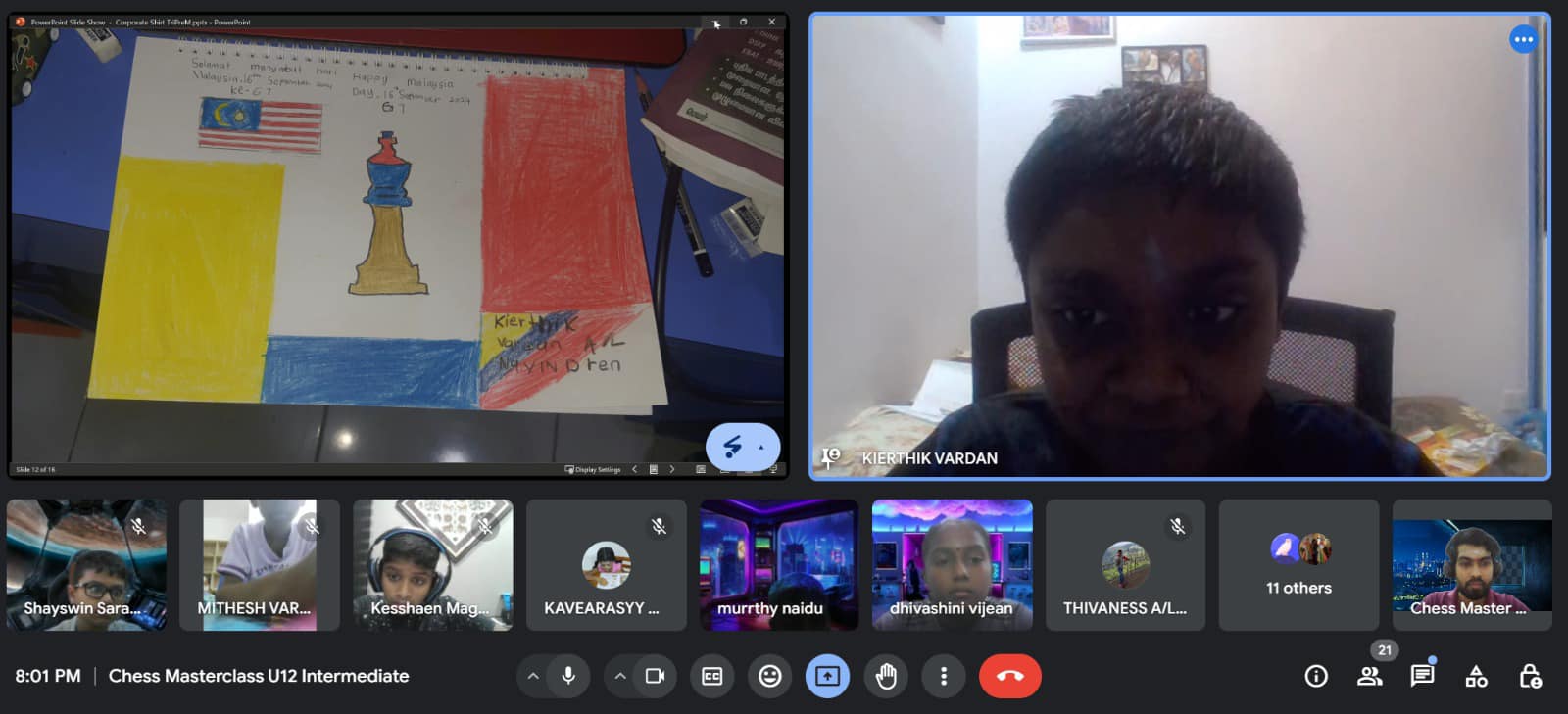 Online chess class session 17