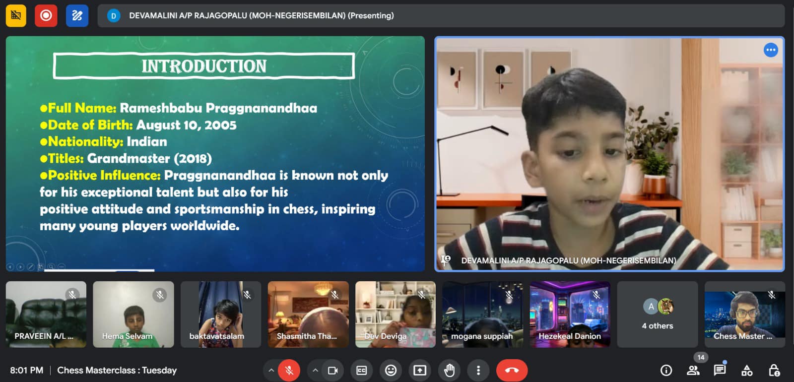 Online chess class session 24