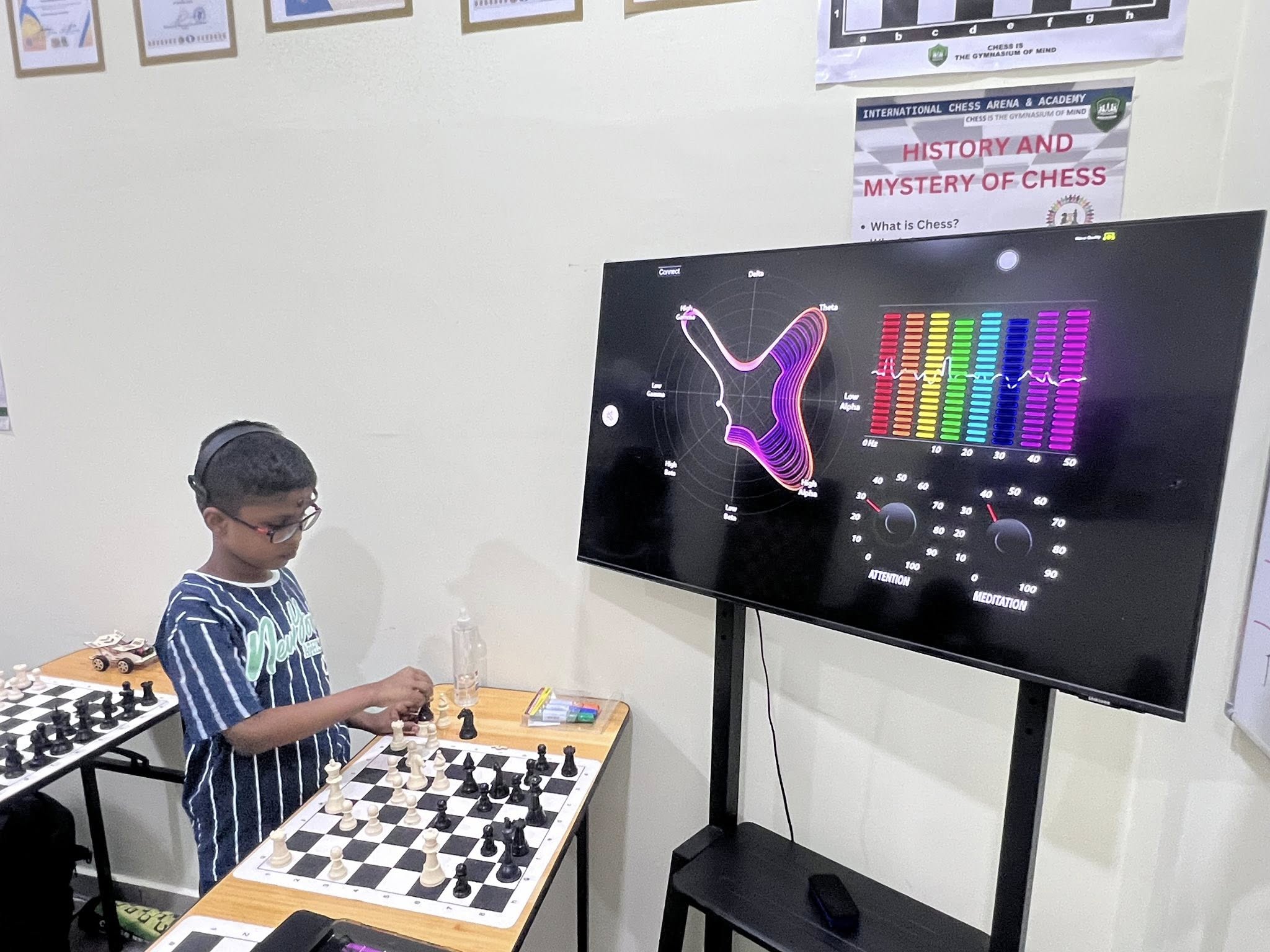 Physical chess session