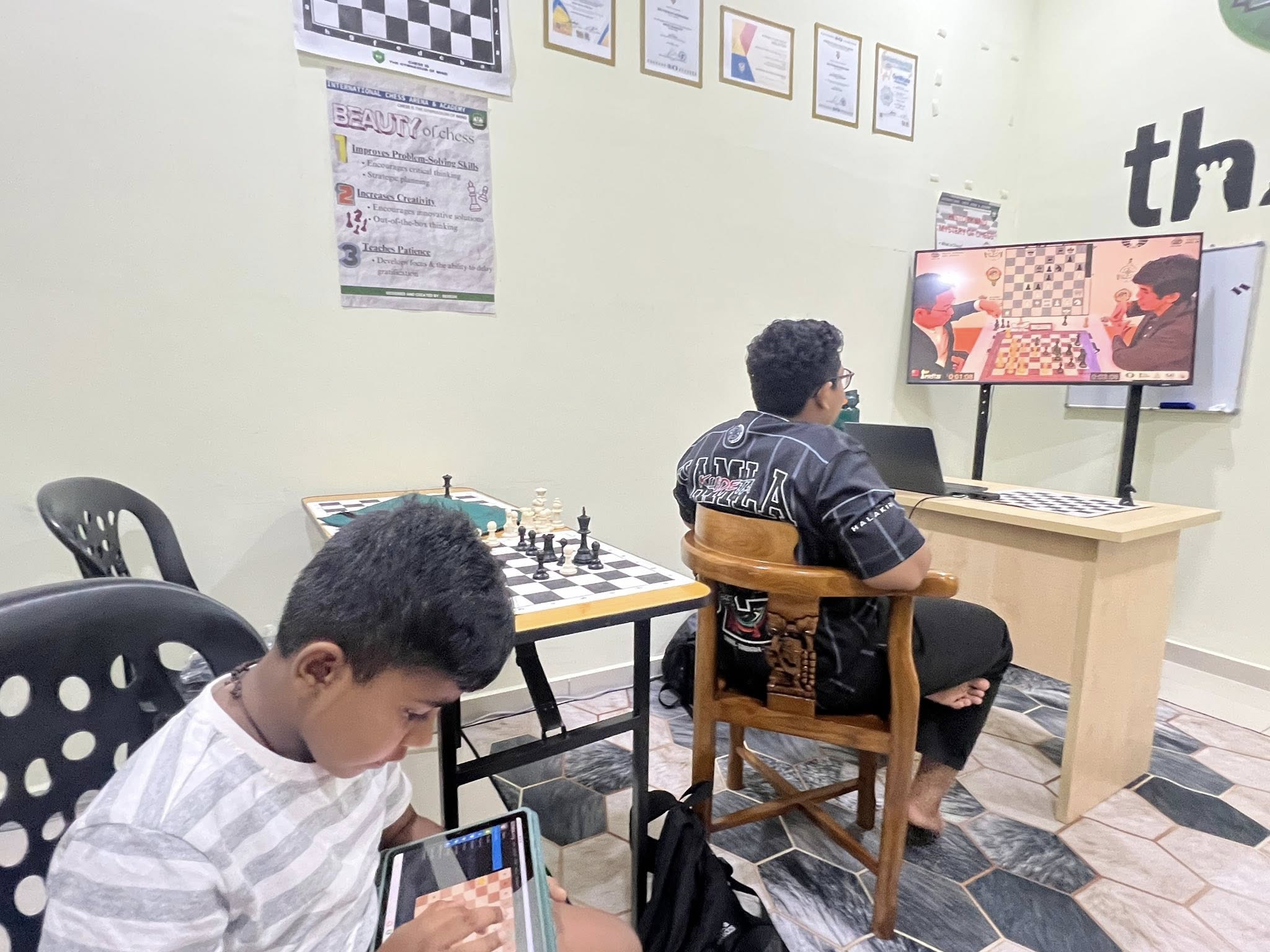 Chess coaching session