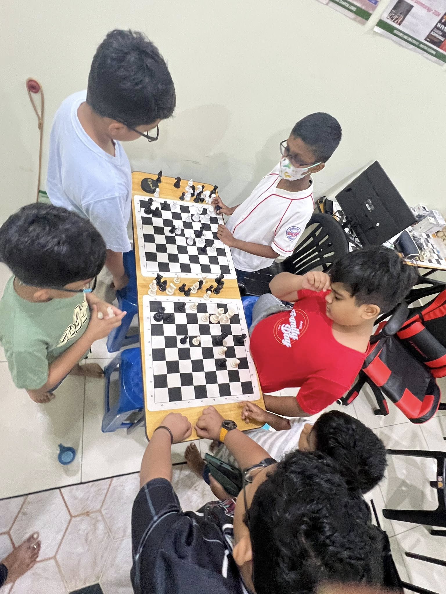 Physical chess lesson