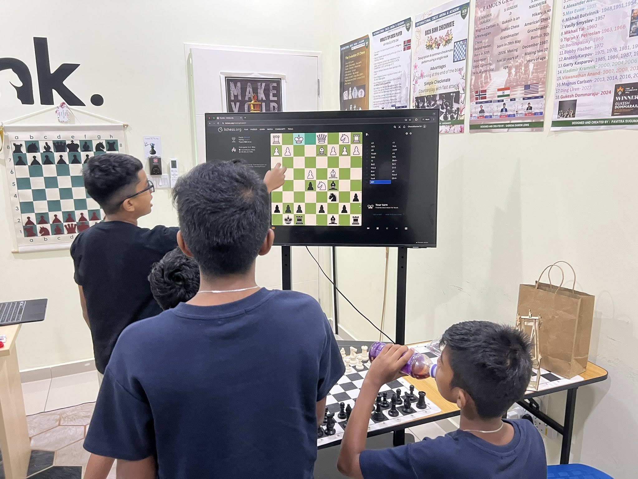 In-person chess instruction